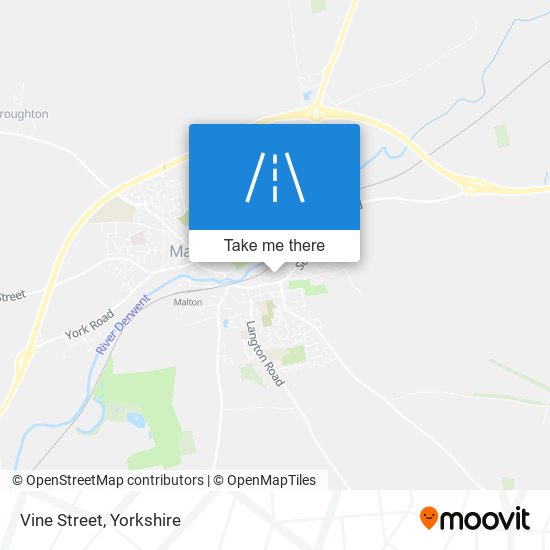 Vine Street map