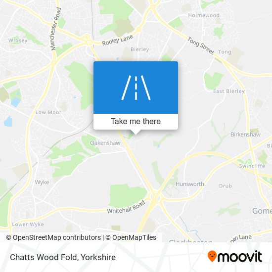 Chatts Wood Fold map