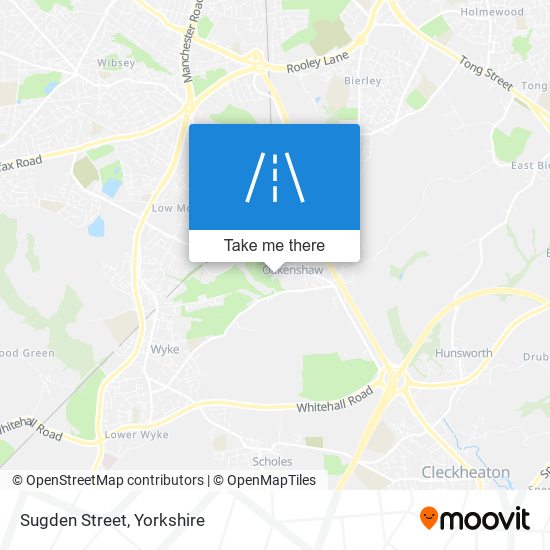 Sugden Street map