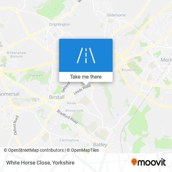 White Horse Close map