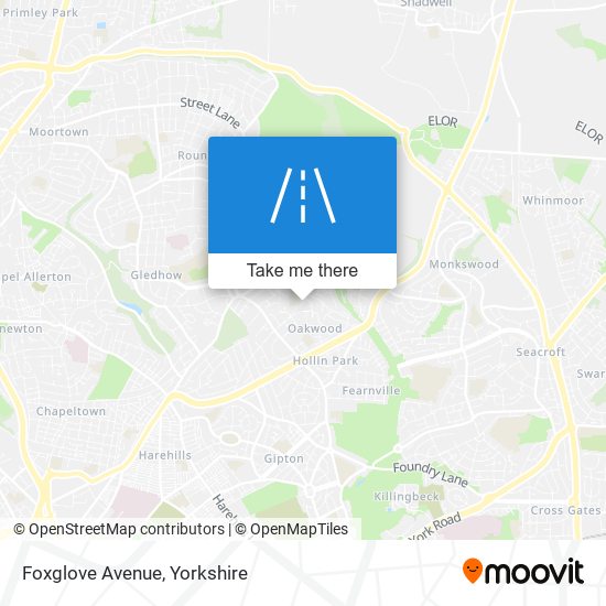Foxglove Avenue map