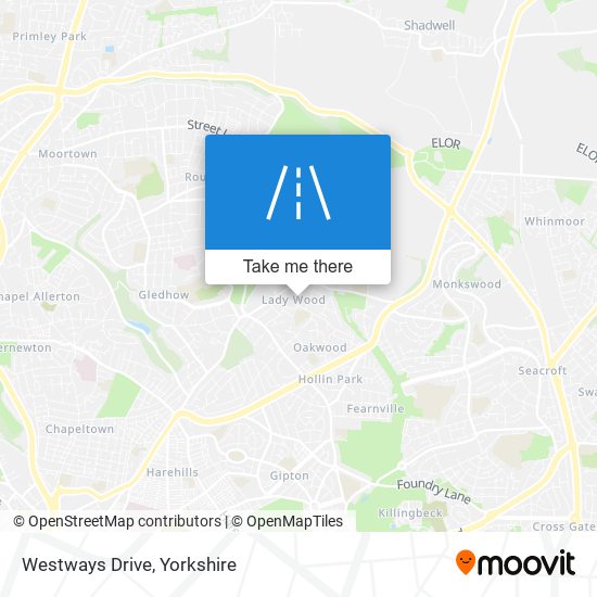 Westways Drive map