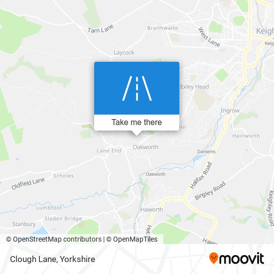 Clough Lane map