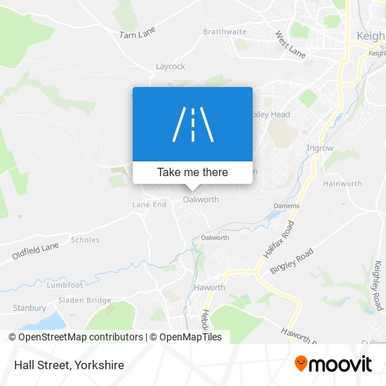 Hall Street map