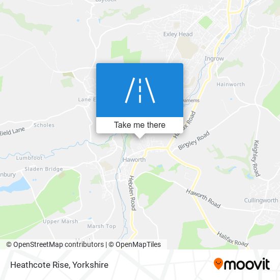 Heathcote Rise map