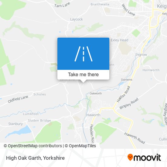 High Oak Garth map