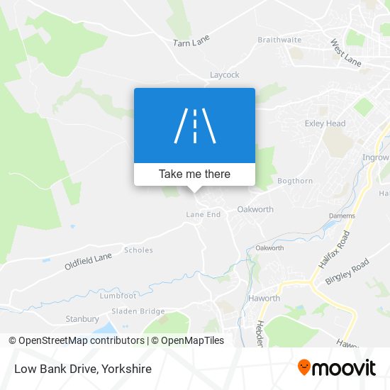 Low Bank Drive map