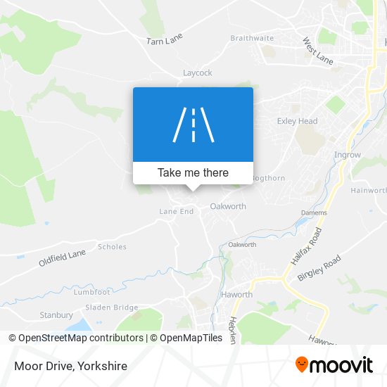 Moor Drive map