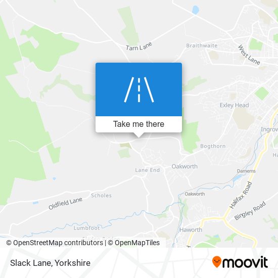 Slack Lane map