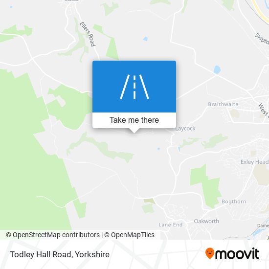 Todley Hall Road map