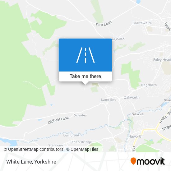 White Lane map