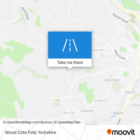 Wood Cote Fold map