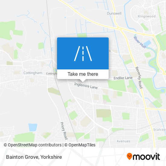 Bainton Grove map