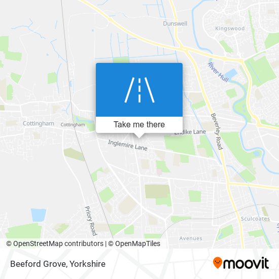 Beeford Grove map