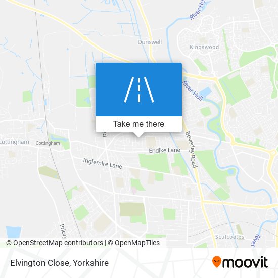 Elvington Close map