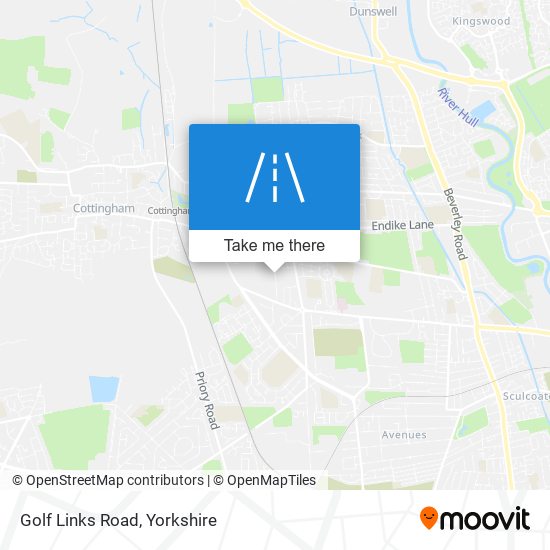 Golf Links Road map