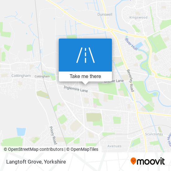 Langtoft Grove map