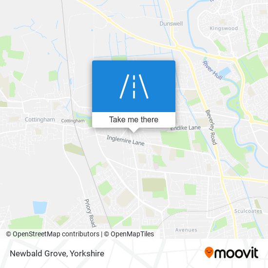 Newbald Grove map