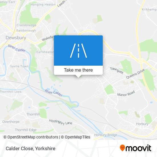 Calder Close map