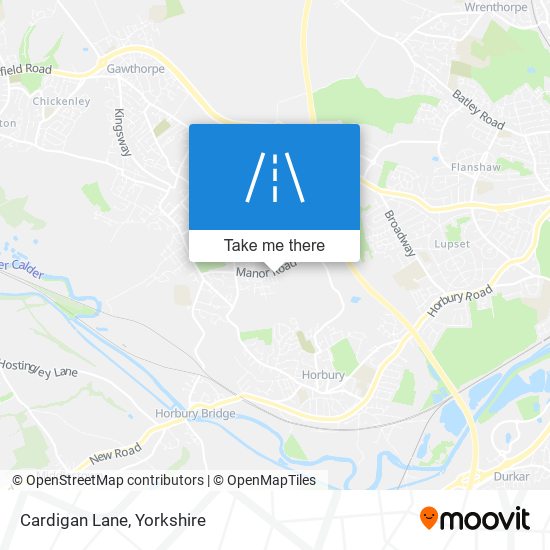 Cardigan Lane map