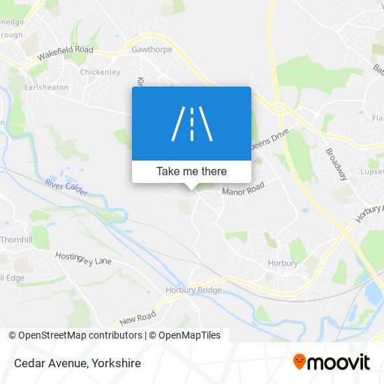 Cedar Avenue map