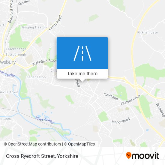 Cross Ryecroft Street map