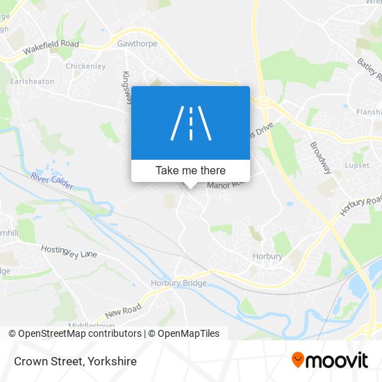 Crown Street map