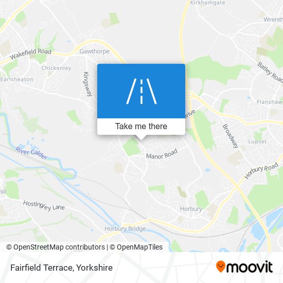 Fairfield Terrace map