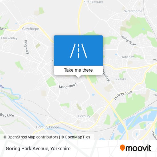 Goring Park Avenue map