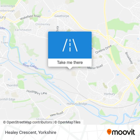 Healey Crescent map
