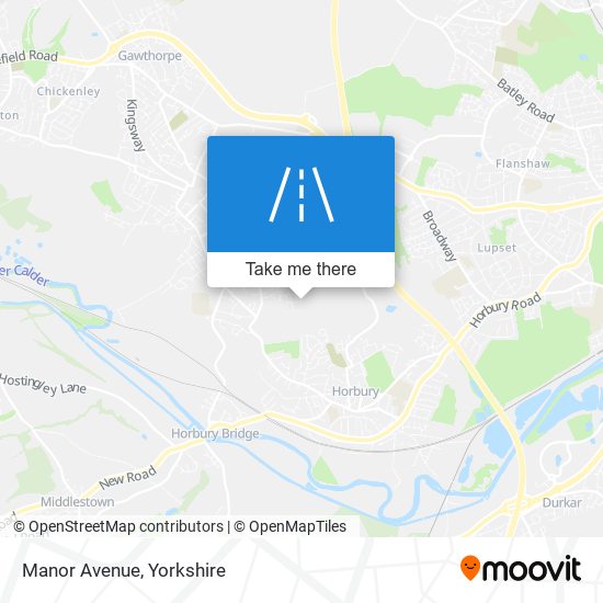 Manor Avenue map