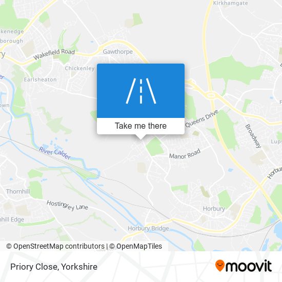 Priory Close map