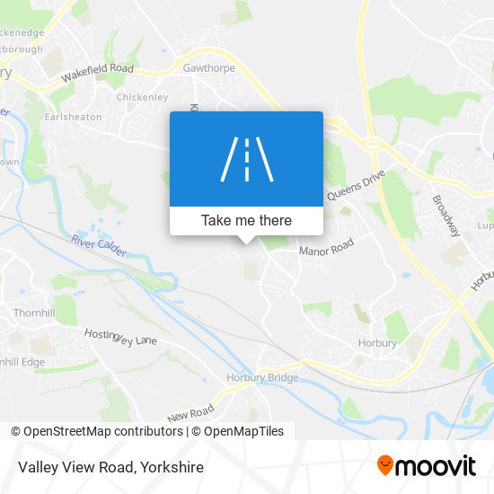 Valley View Road map