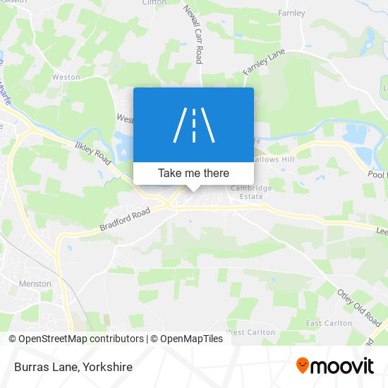 Burras Lane map