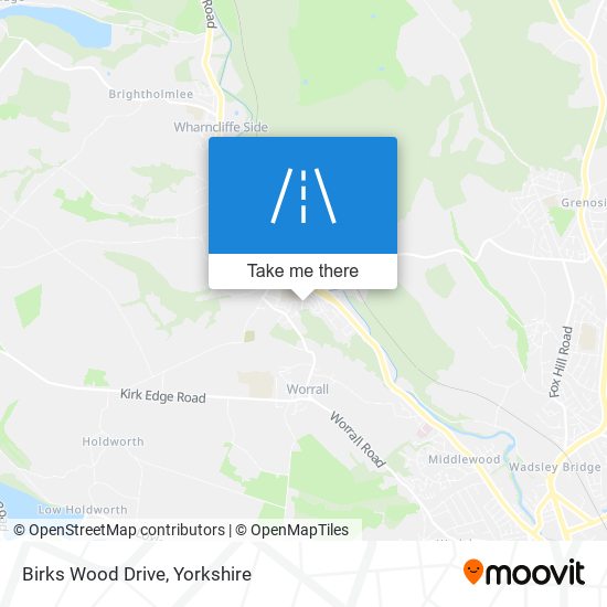 Birks Wood Drive map