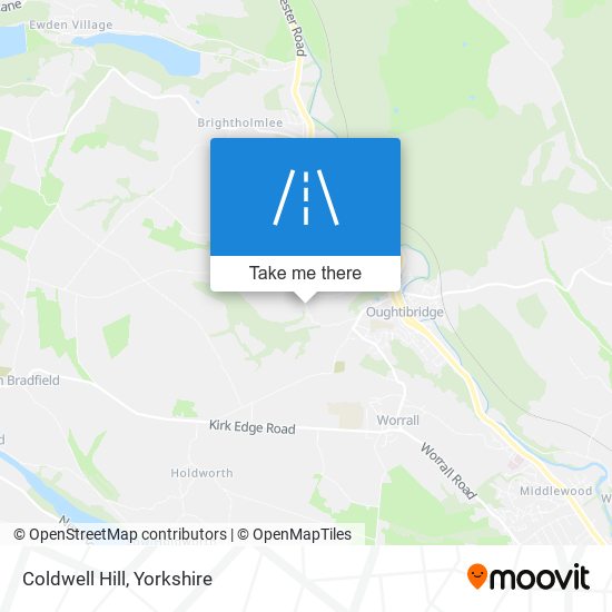 Coldwell Hill map