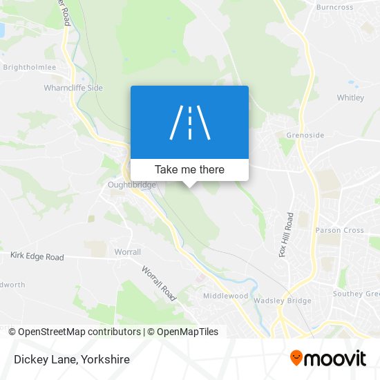 Dickey Lane map