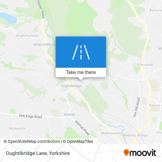 Oughtibridge Lane map