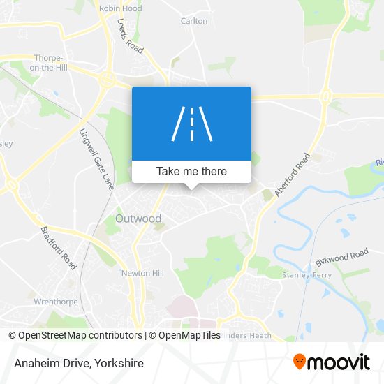 Anaheim Drive map
