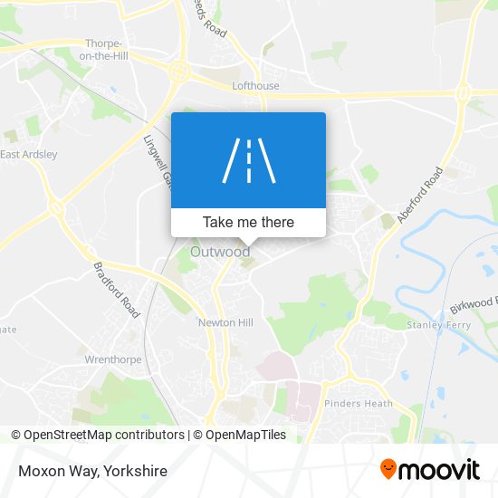 Moxon Way map