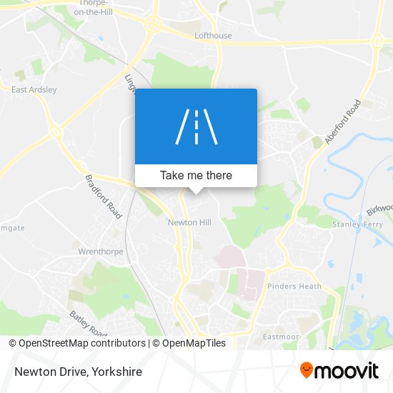 Newton Drive map