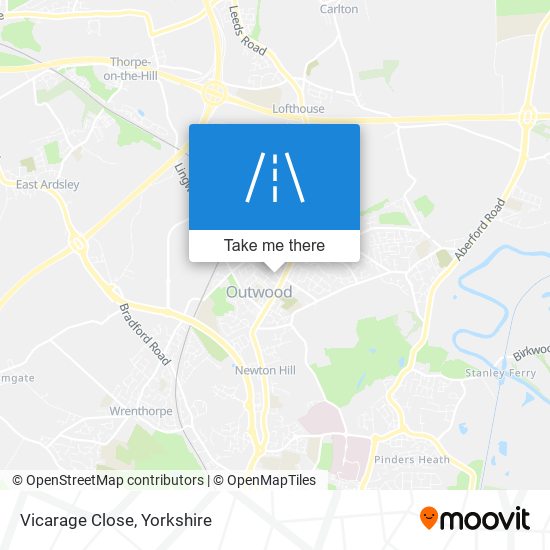 Vicarage Close map