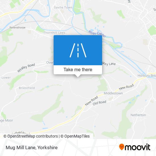 Mug Mill Lane map