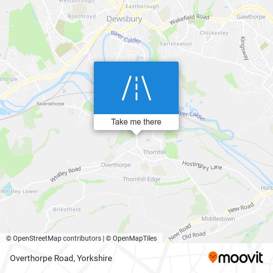 Overthorpe Road map