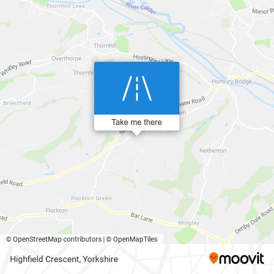 Highfield Crescent map