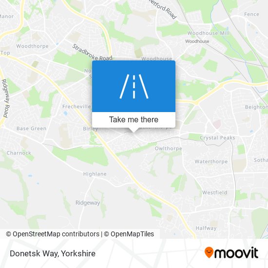 Donetsk Way map