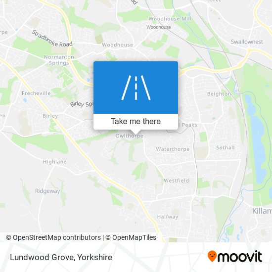 Lundwood Grove map