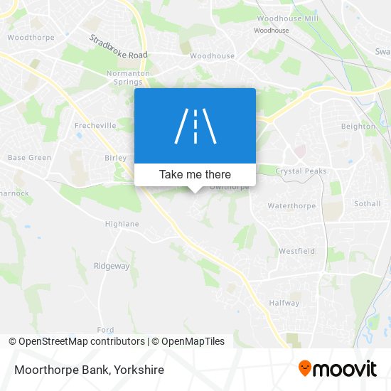 Moorthorpe Bank map