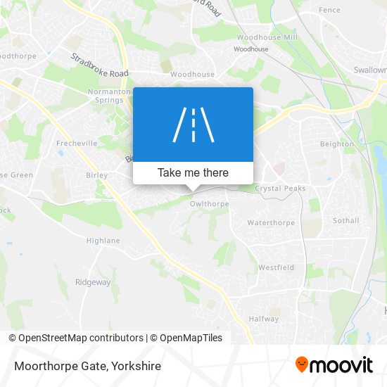 Moorthorpe Gate map