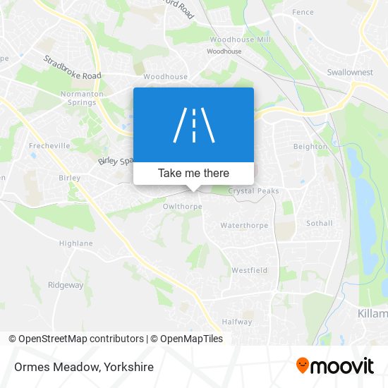 Ormes Meadow map